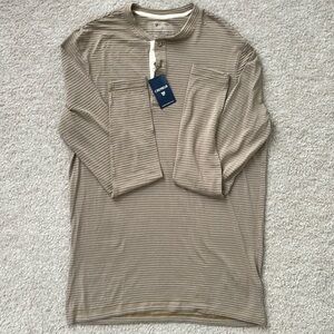 NWT Cremieux Henley Shirt M